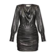 ‘MaddixGZ’ kjole med metallisk finish