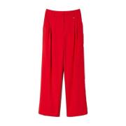 Dame Røde Syntetiske Bukser