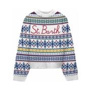 Multifarvet Sweater med St Barth Logo