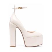 Ivory Patent Læder Tan-Go Platform Pumps