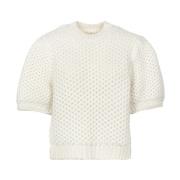 Ivory Hvid Merinould Sweater