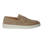 Taupe Slip-on Moccasins