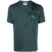Grønne T-shirts og Polos med Malingssprøjt Detalje