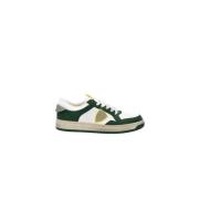 Hvide & Grønne Lyon Lave Top Sneakers