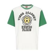 Hvid Tiger Academi Print T-shirt