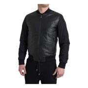 Sort Zip Bomber Jakke