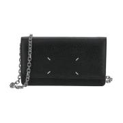 Sort Chain Wallet med Fire Sting
