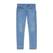 Faded Light Blue Straight Jeans