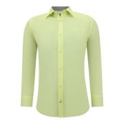 Smart Stilfuld Skjorte - Slim Fit Bluse Stretch