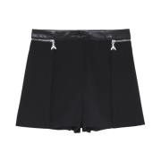 BUKSER `ESSENTIAL` mix-fabric shorts