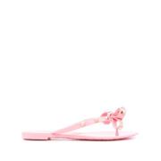 Pink Rockstud Thong Sandaler