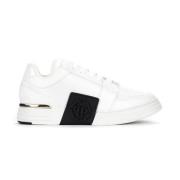 Hvid Læder Hexagon Lo-Top Sneaker