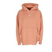 Oversized Pullover Hoodie i Amber Brown/Sail