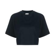 Sort Logo Cropped T-Shirt Kvinder