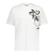 T-shirt med logo blomstermotiv