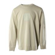 Beige Diagonal Fleece Sweater