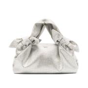 Beige Taske med Rhinsten Detaljer