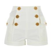 Hvide denim shorts