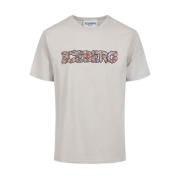 T-shirt med blomsterlogo