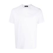 Herre kortærmet T-shirt i hvid med sort logo