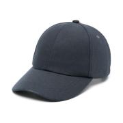 Blå Linned Kunstner Stribe Hat