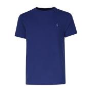 Blå Bomuld T-shirt med Polo Pony Mønster