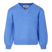 Lysblå Bomuldssweater