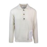 Luksus Uld Cashmere Polo Sweater