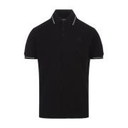 Sort Polo Shirt fra Moncler