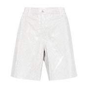 Off White Bermuda Shorts