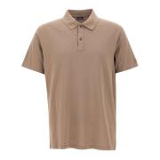 Herre Bomuld Polo Shirt, Beige
