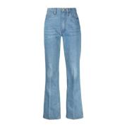 Lysblå Flared Denim Jeans
