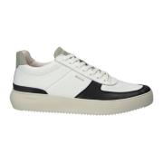 Hvid-sort Sneaker - Mid-top Stil