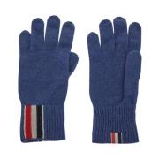 Mørkeblå Uldstrik Handsker