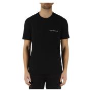 Bomuld T-shirt med Logo Relief