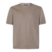 Dove Grey T-Shirt med Ribkant