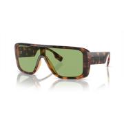 Mørk Havana/Grønne solbriller
