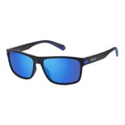 Matte Black/Blue Sunglasses