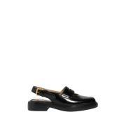 Sort Cut-Out Slingback Penny Loafers