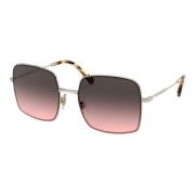 LA MONDAINE Sunglasses Pale Gold/Pink Grey