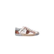 Hvide Pink Paris Sneakers Læder Ruskind