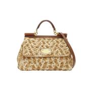 Pre-owned Rattan crossbody-tasker