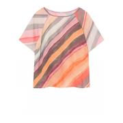 Amanda T-Shirt med Brede Ærmer