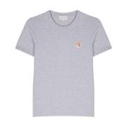 Grå T-shirts og Polos med Fox Motif