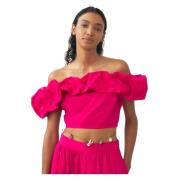 Off-shoulder cropped top Pop