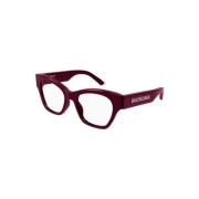 Burgundy Frame Stylish Glasses