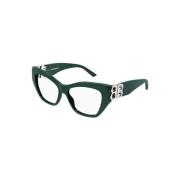 Grøn Ramme Stilfulde Briller til Kvinder