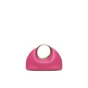 Pink Mini Ring Taske med Magnetisk Lukning