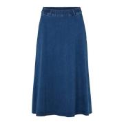 Laurie Asta Skirt - 80 Cm Nederdele 100781 44506 Medium Blue Denim