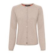 Cashmere Cardigan Oat Beige